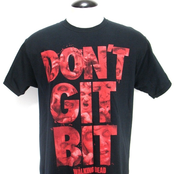 Walking Dead T Shirt - Don't Git Bit - Size Large - Picture 2 of 7